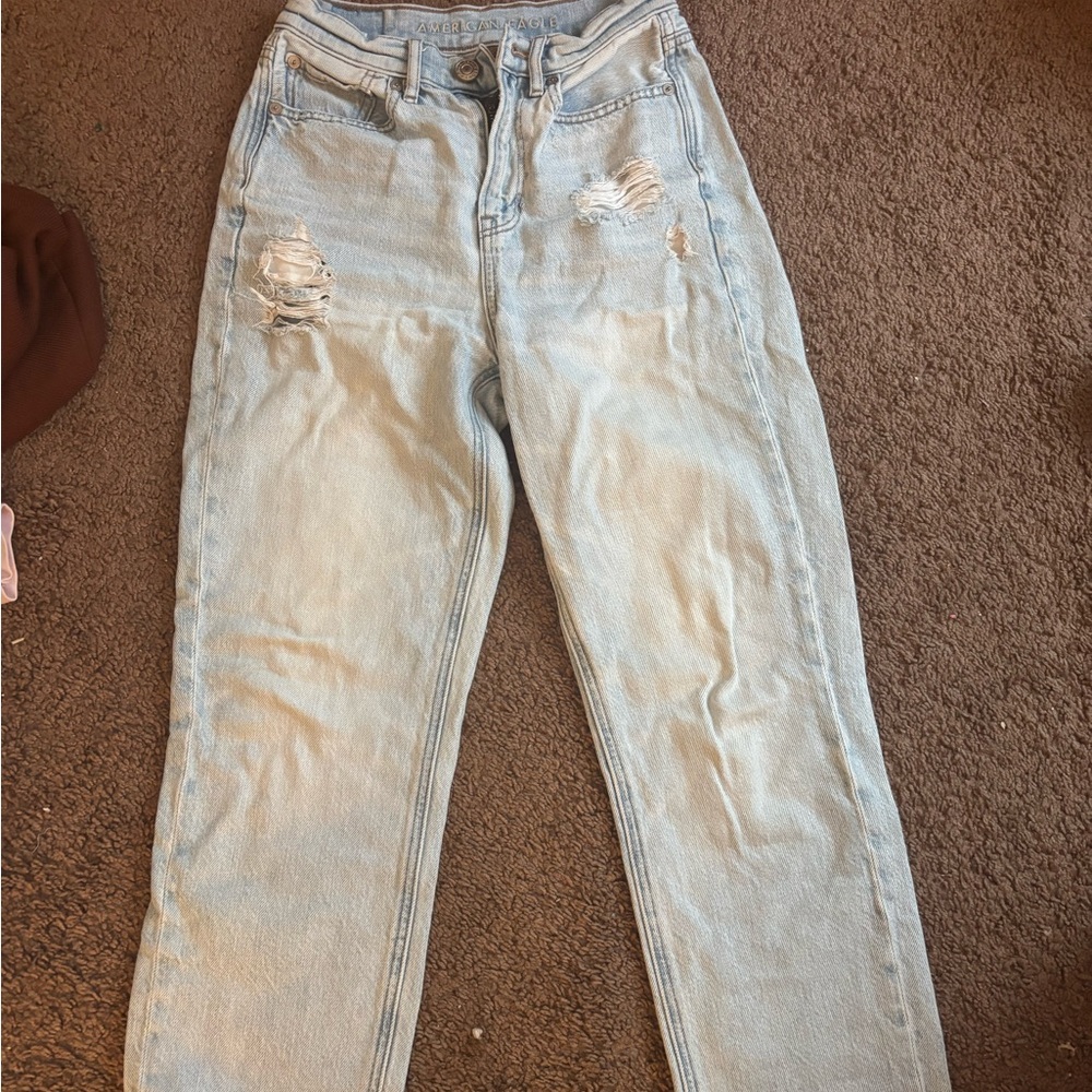 American Eagle Outfitters Blue Straight Leg Jeans